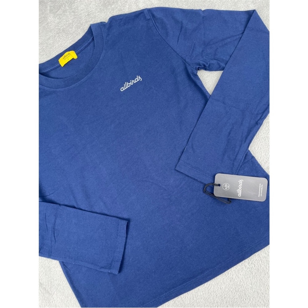 Allbirds 100% Organic Cotton Allgood Cotton Long Sleeve Logo
Tee Deep Navy S
